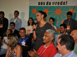 A ex-ministra do Meio Ambiente Marina Silva lançou
